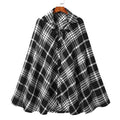 Geruite Winter Heren Poncho