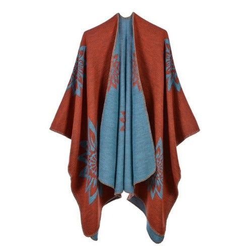 Poncho Cape Katoen