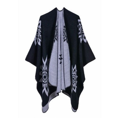Poncho Cape Katoen