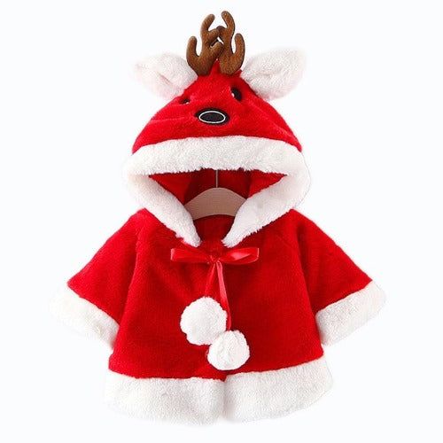 Baby Poncho Kerst Rendier