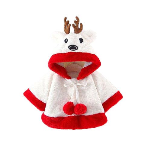 Baby Poncho Kerst Rendier
