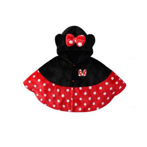 Fleece Baby Poncho Minnie