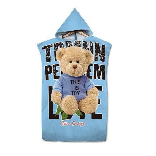 Warme Katoenen Strandponcho