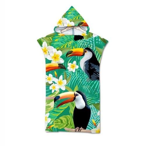 Surfponcho Tropische Bloemen