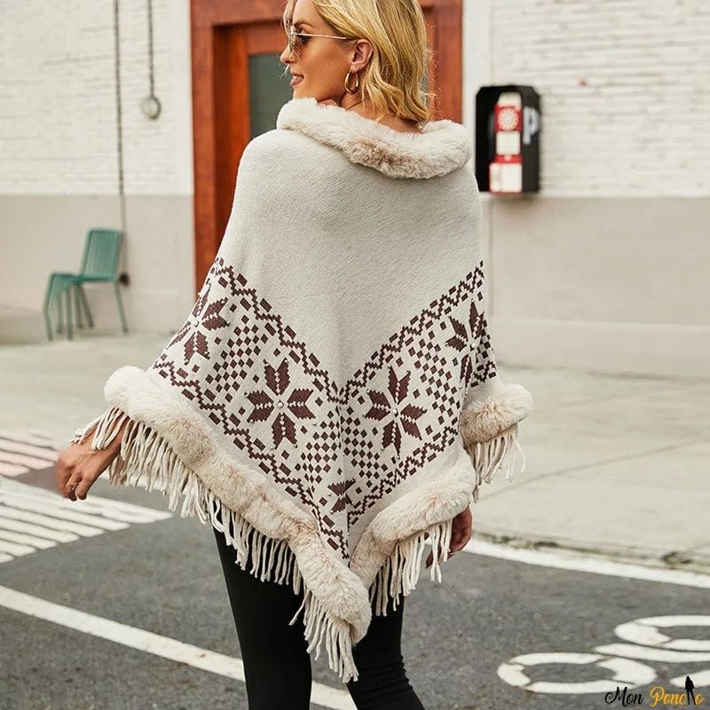 Trui Poncho met Col