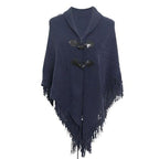 Trui Poncho met Franje