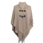 Trui Poncho met Franje