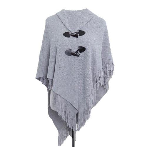 Trui Poncho met Franje