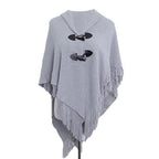 Trui Poncho met Franje