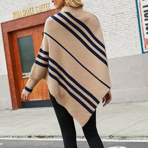 Trui Poncho met Lange Mouwen