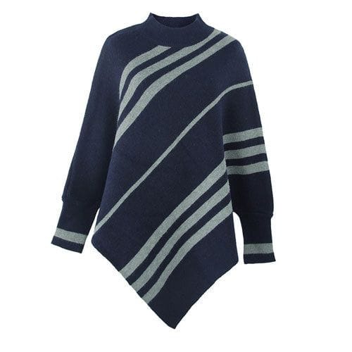 Trui Poncho met Lange Mouwen