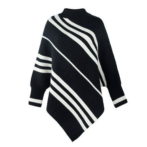 Trui Poncho met Lange Mouwen