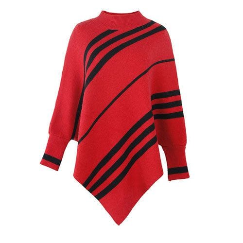 Trui Poncho met Lange Mouwen