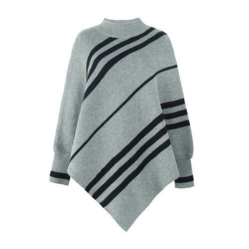 Trui Poncho met Lange Mouwen