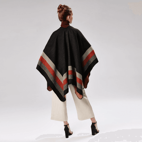 Vintage Dames Poncho Kasjmier