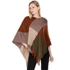 Wollen Winter Dames Poncho